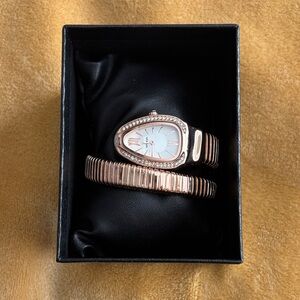Rose Gold Snake Watch
